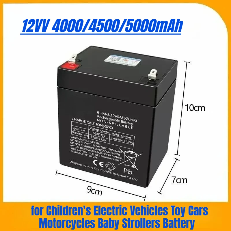

12VV 4000/4500/5000mAh for Children's Electric Vehicles Toy Cars Motorcycles Baby Strollers Battery