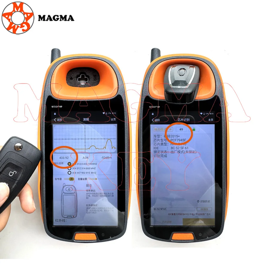 MAGMA Key 3BTN مفتاح الوجه عن بعد للسيارة Ford Tourne Transit GK2T-15K601- AB /AA 433.92MHz FSK Pro ID49 رقاقة: A2C94379403 #6