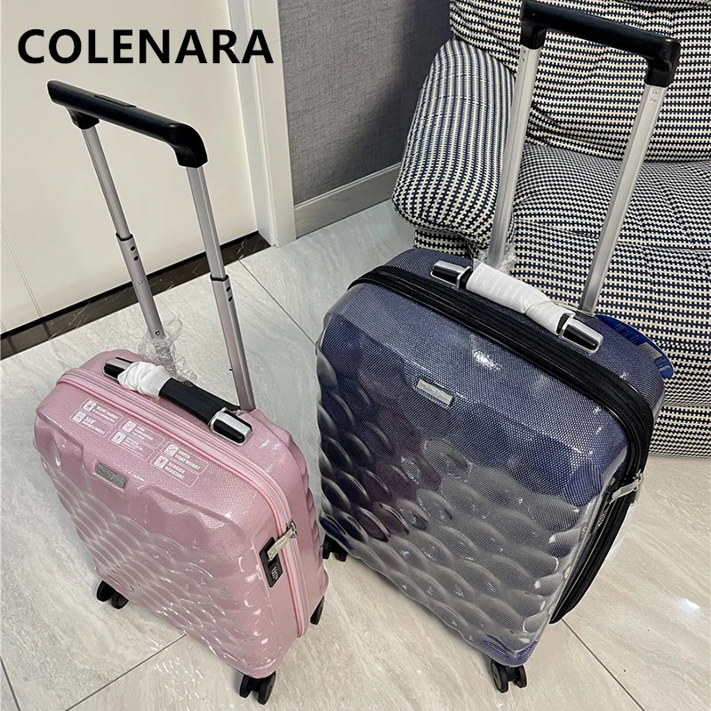 COLENARA ABS+PC Suitcase 20 Inch Ultralight Boarding Case 24