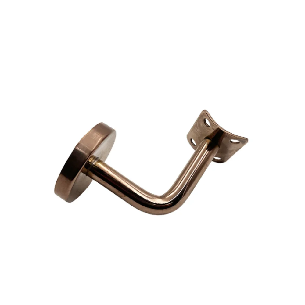 Stainless Steel Handrail Bracket Strong Support High Quality Stair Railing Accessory Wall Mounted Black Finish