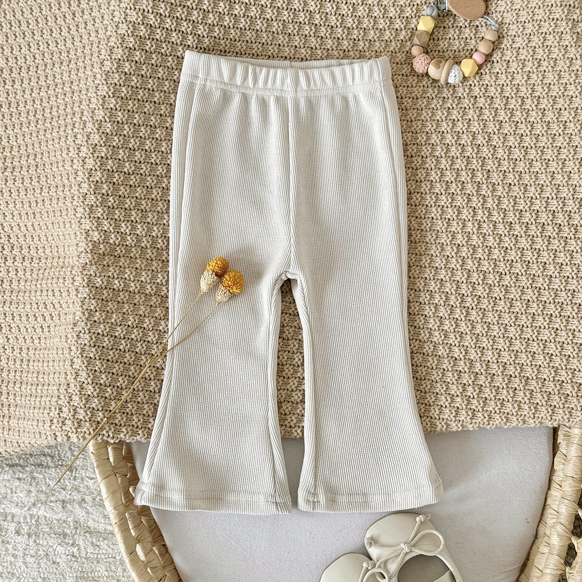 ربيع الخريف جديد الطفل السراويل بلون الجرس أسفل السراويل 1-3 سنوات الفتيات الصغيرات أزياء بنطلون الطفل طماق الفتيات #4