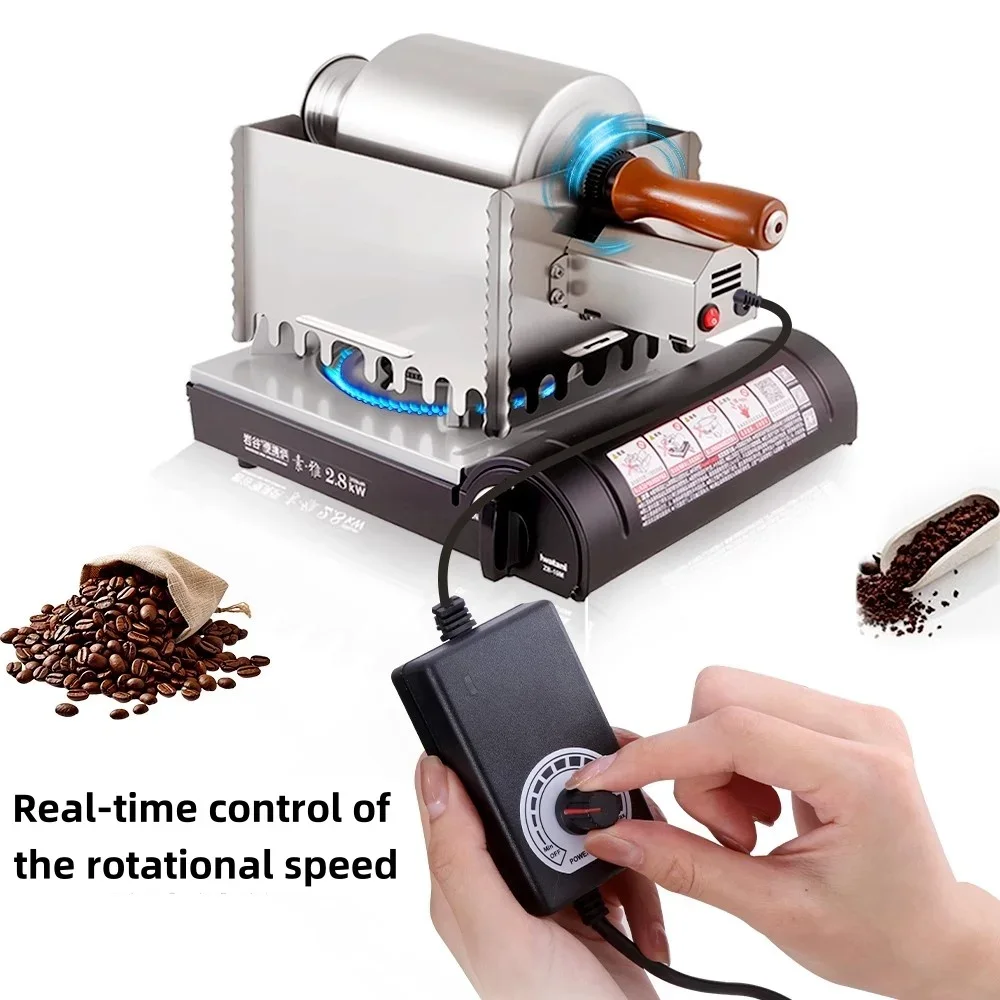 Pequena gás americano café italiano máquina de torrefação de grãos de café durável torrador de grãos de café para uso doméstico