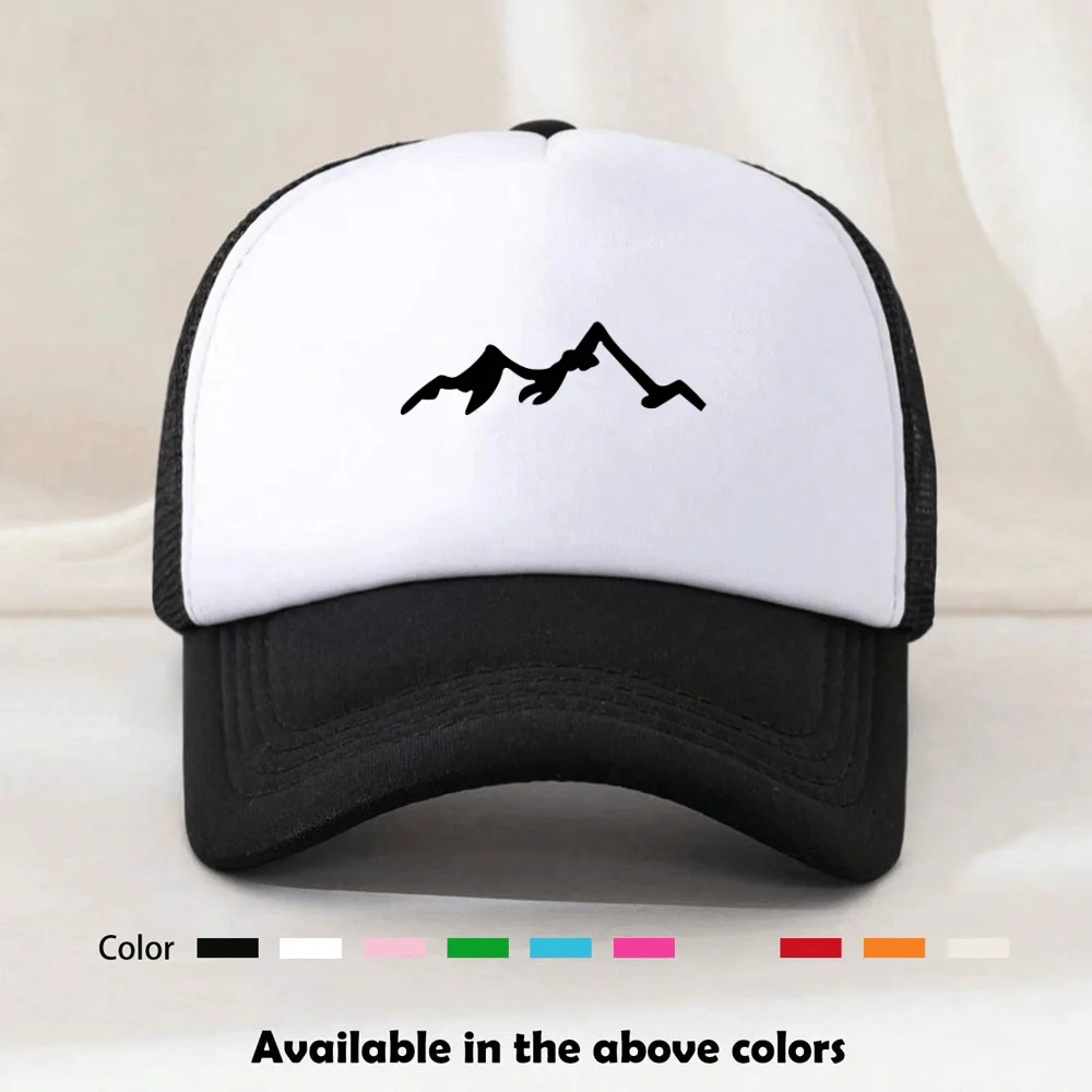 Women's Sponge Mesh Baseball Cap, Autumn/Winter Duckbill Cap, New Casual Versatile Men's High-Top Cap