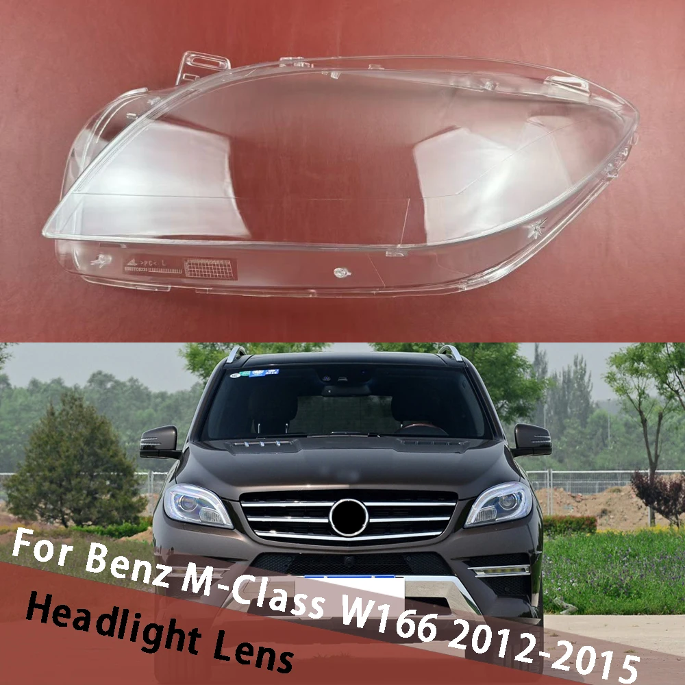 For Mercedes-Benz M-Class W166 ML300 ML350 ML400 ML450 ML500 2012-2015 Headlamp Housing Headlights Cover Lampshade Lamp Shell