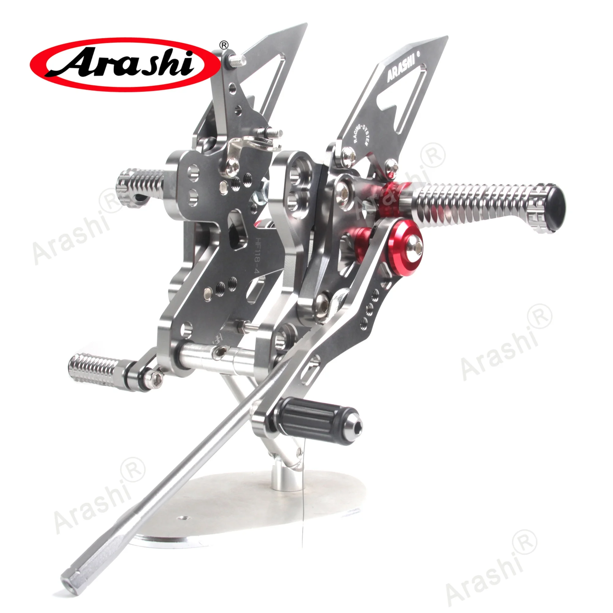 ARASHI CNC Verstellbare Fußrastenanlage für HONDA CBR650R / CB650R / CBR650F 2019 - 2026 2020 2021 Fahrer-Fußpedale CBR 650 R