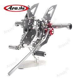 ARASHI CNC Adjustable Footrest Rearset For HONDA CBR650R / CB650R / CBR650F 2019 - 2025 2020 2021 Rider Foot Peg Pedal CBR 650 R