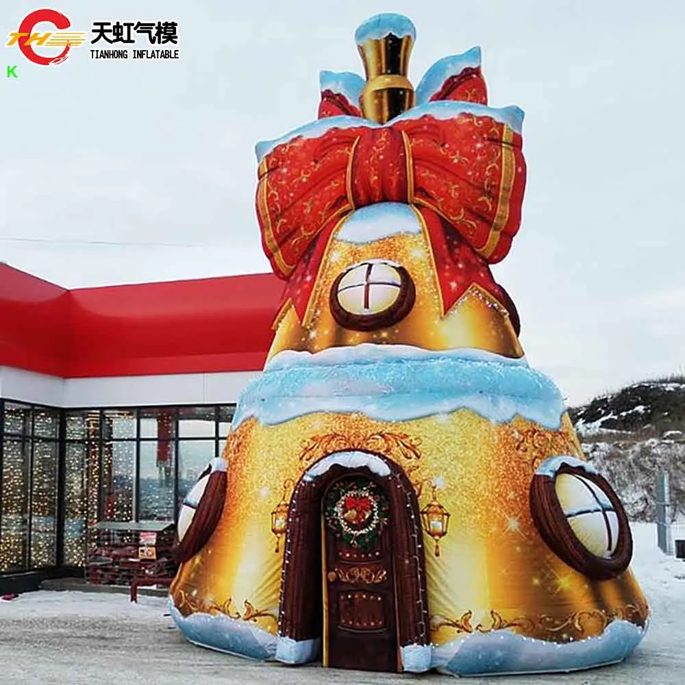 25フィートの高いクリスマスツリーハウス、インフレータブルクリスマスツリーテント、ドーム型の鐘型テント（速達発送）