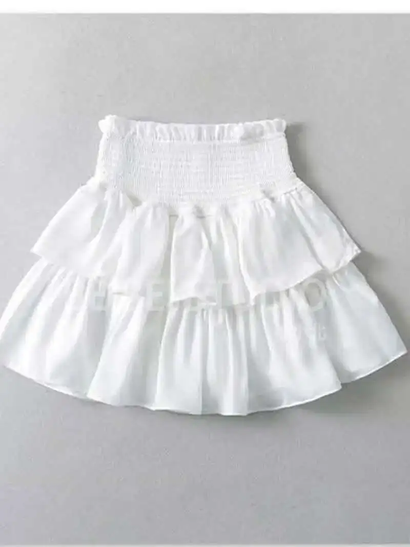 Spódniczka Tortowa Biała Puszysta Z Wysokim Stanem Dziewczęca Krótka Spódniczka Do Połowy Łydki Czarna Spódniczka Baletowa Modna Słodka Koreańska Damska Nowość 2024 55OK