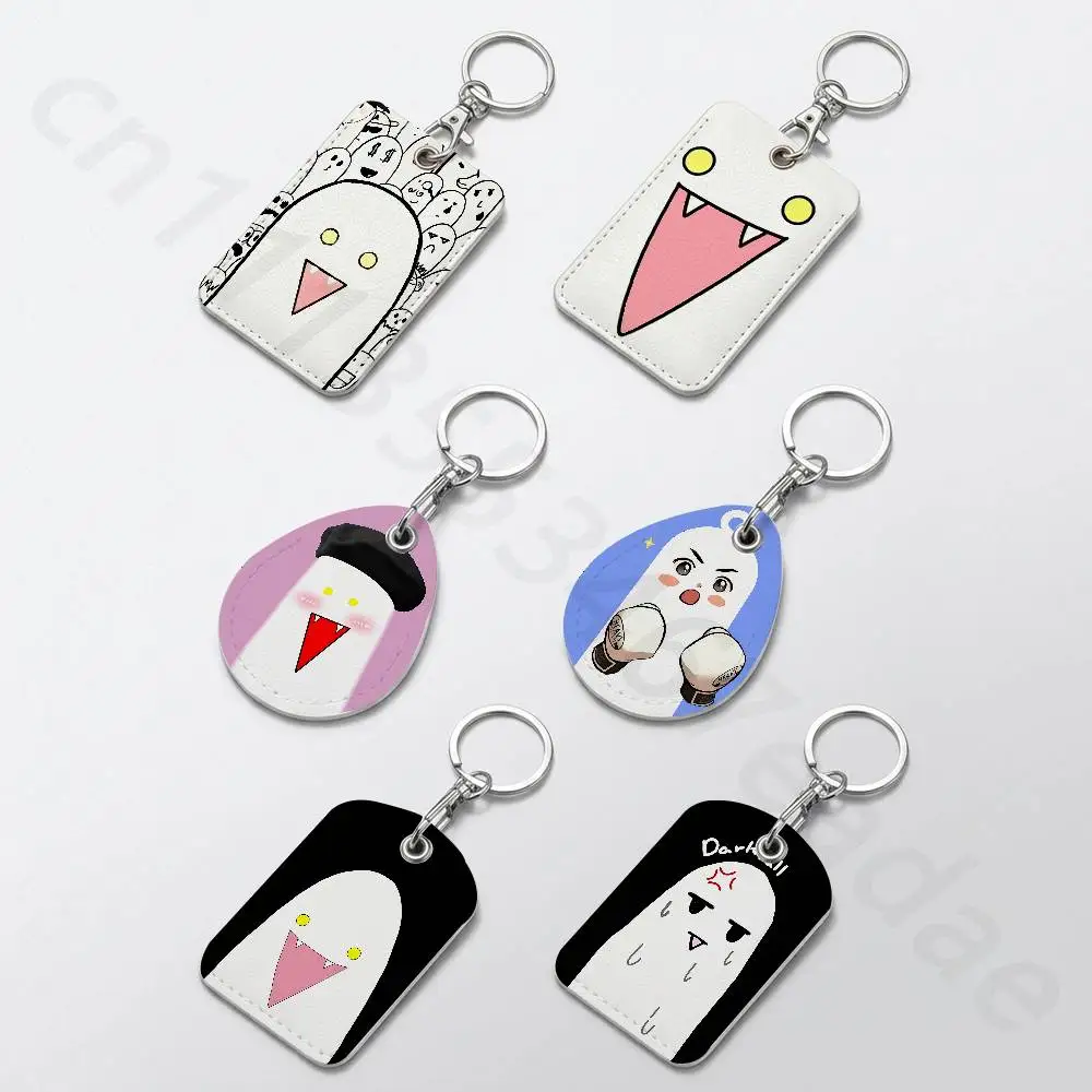 L-Lightsaber BL Manhwa Rectangle Card Case Keychain Access Card Bag Key Tag Ring Leather Card Holder Key Ring Access