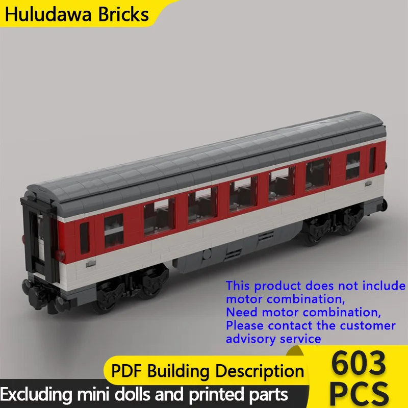 

City Car Model MOC Building Bricks German Railway Intercity Train Modular Technology Gifts Holiday Assemble Children Toys Suit