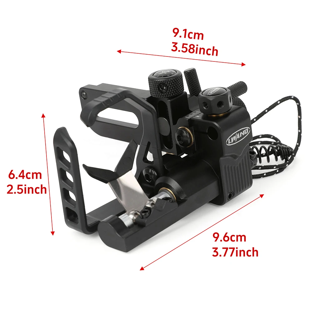 Archery Arrow Rest 6061-T6 Aluminum Alloy Horizontal and vertical adjustable Right Hand Interchangeable Y-Fork for Compound Bow view 5