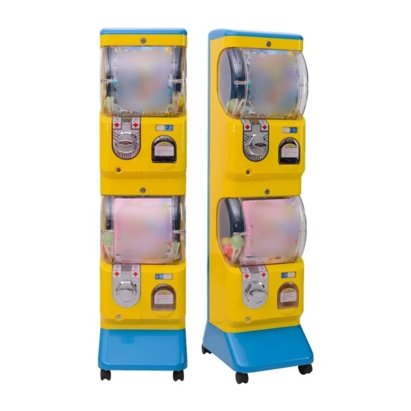 

Mechanical Two Layers Kids Toy Capsule Vending Gift Gachapon Gacha Machine Coin Operated Game Indoor Arcade