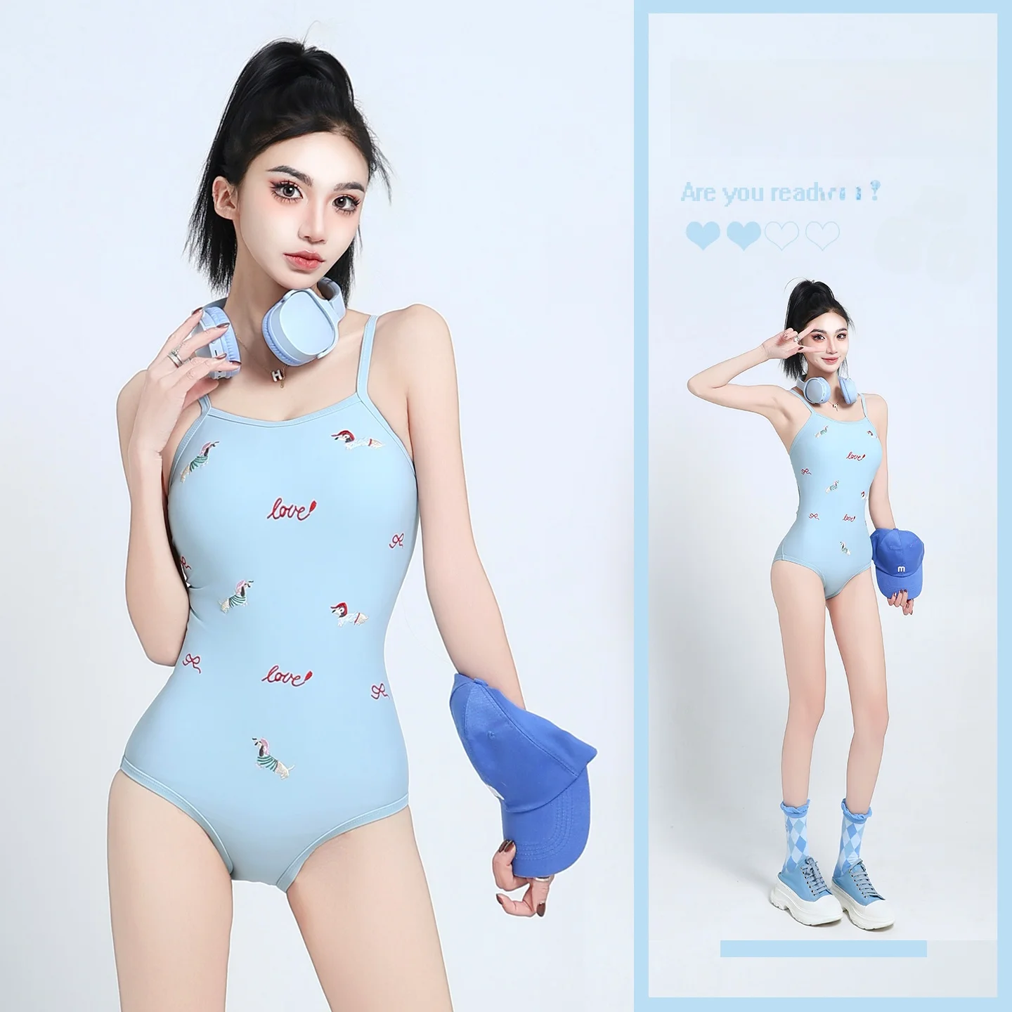 2026 New Women's Swimsuit High-End Embroidery One-Piece Racing e Swimwear Beautiful Profional Training Suit Qui Dry
