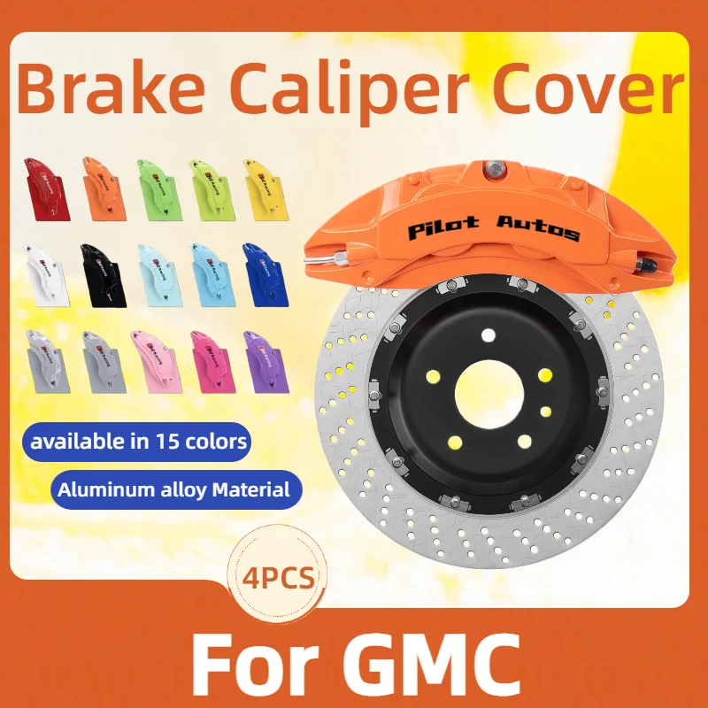 Cubiertas de Caliper de Freno Pilot Autos para GMC, de Aleación de Aluminio, para HUMMER Sierra Yukon Terrain Acadia Savana Envoy Canyon 1500