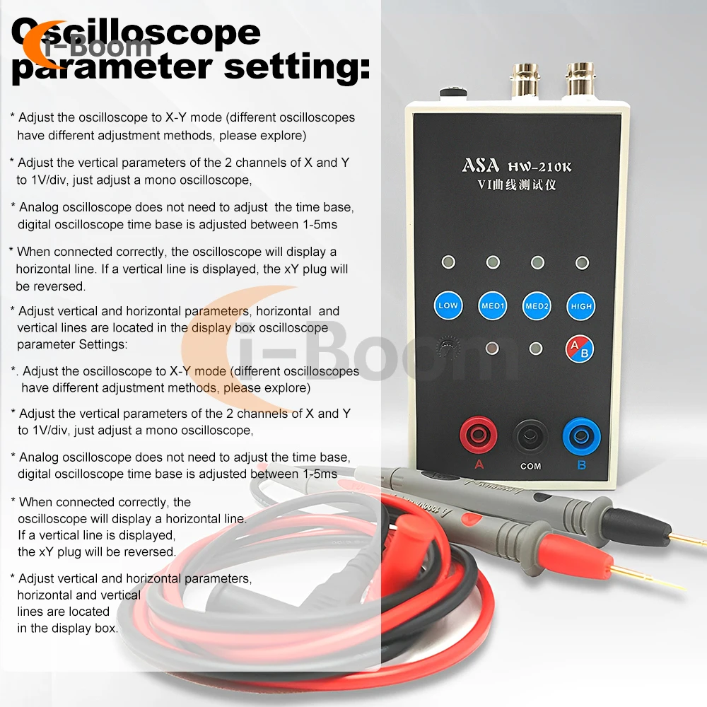 Imagem -04 - Dual Channel vi Curva Tester Asa Circuit Board Breaker Ferramenta Finders Velocidades Ajustável Hw210k