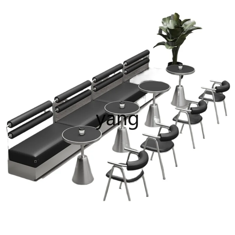 LTT Cafe Tables and Chairs Western Restaurant Sofas Clear Bar Small Wine Bar Stainless Steel Tables and Chairs