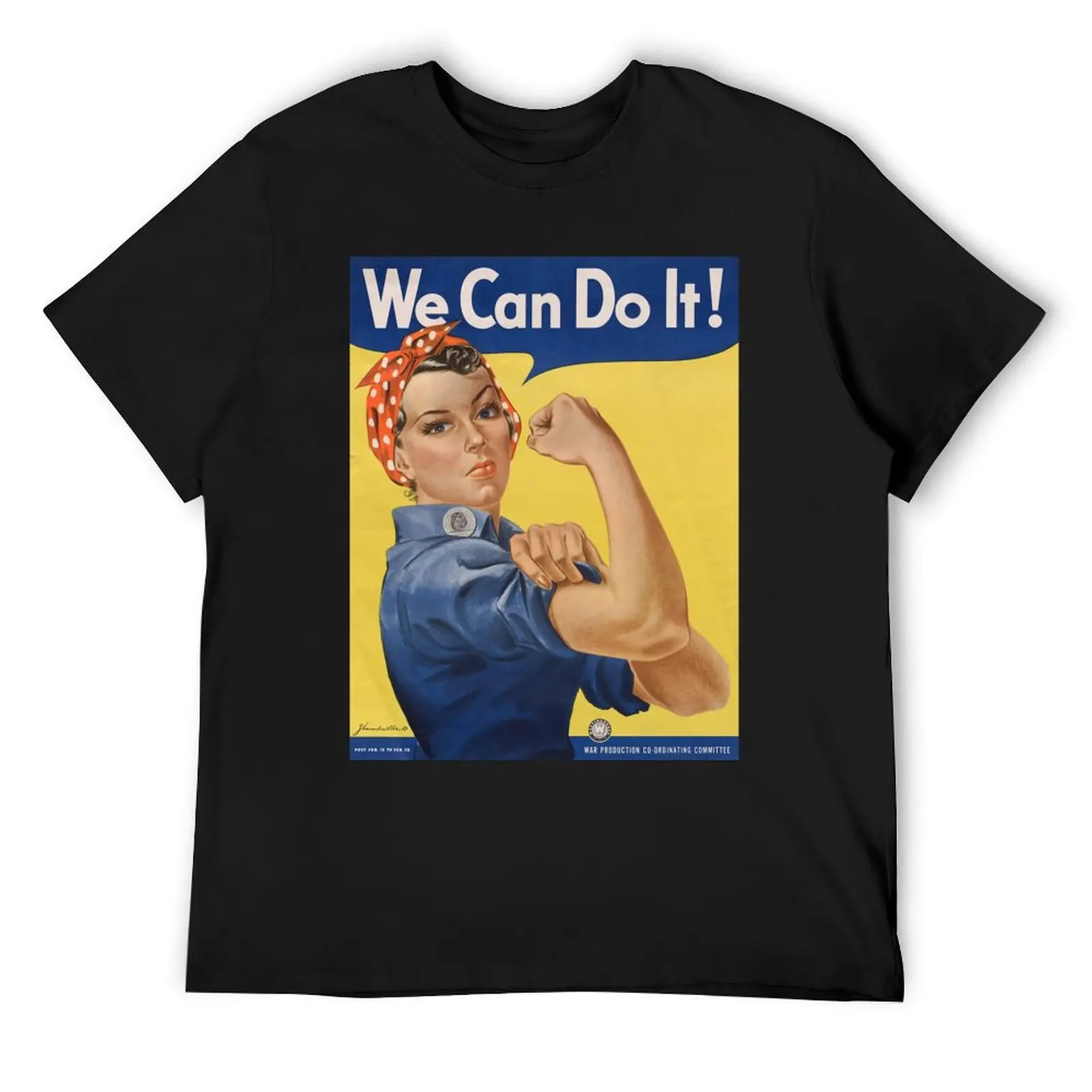 Rosie the Riveter T-Shirt anime clothes baggy shirts t shirts for men cotton