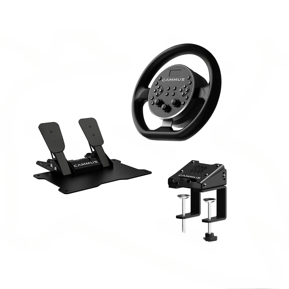 CAMMUS C5 Direct Drive 5nm Base Gaming Steering Wheel and racing simulator pedals for PC Car Racing Driving F1 Simulator