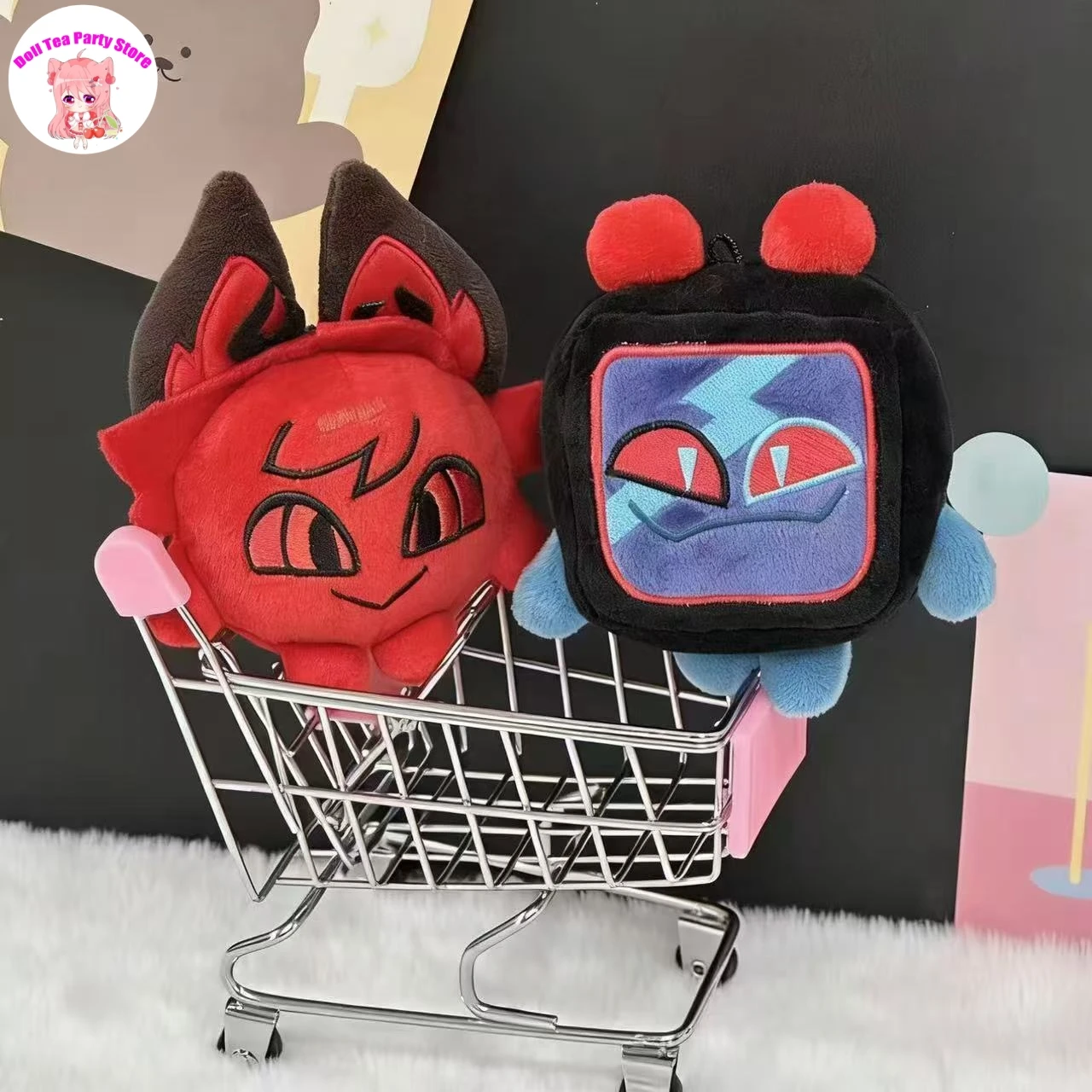 Anime Attributes Cute Cotton Doll 10cm Mini Figures Plush Pendant Keychain Toys Game Peripheral Christmas Gifts