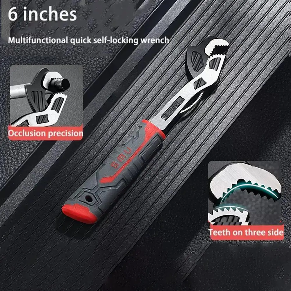 Industrial Grade Multifunctional Self-locking Pipe Wrench Spanner Hand Tool Adjustable Wrench Auto Car Wrench Home Repair Tools