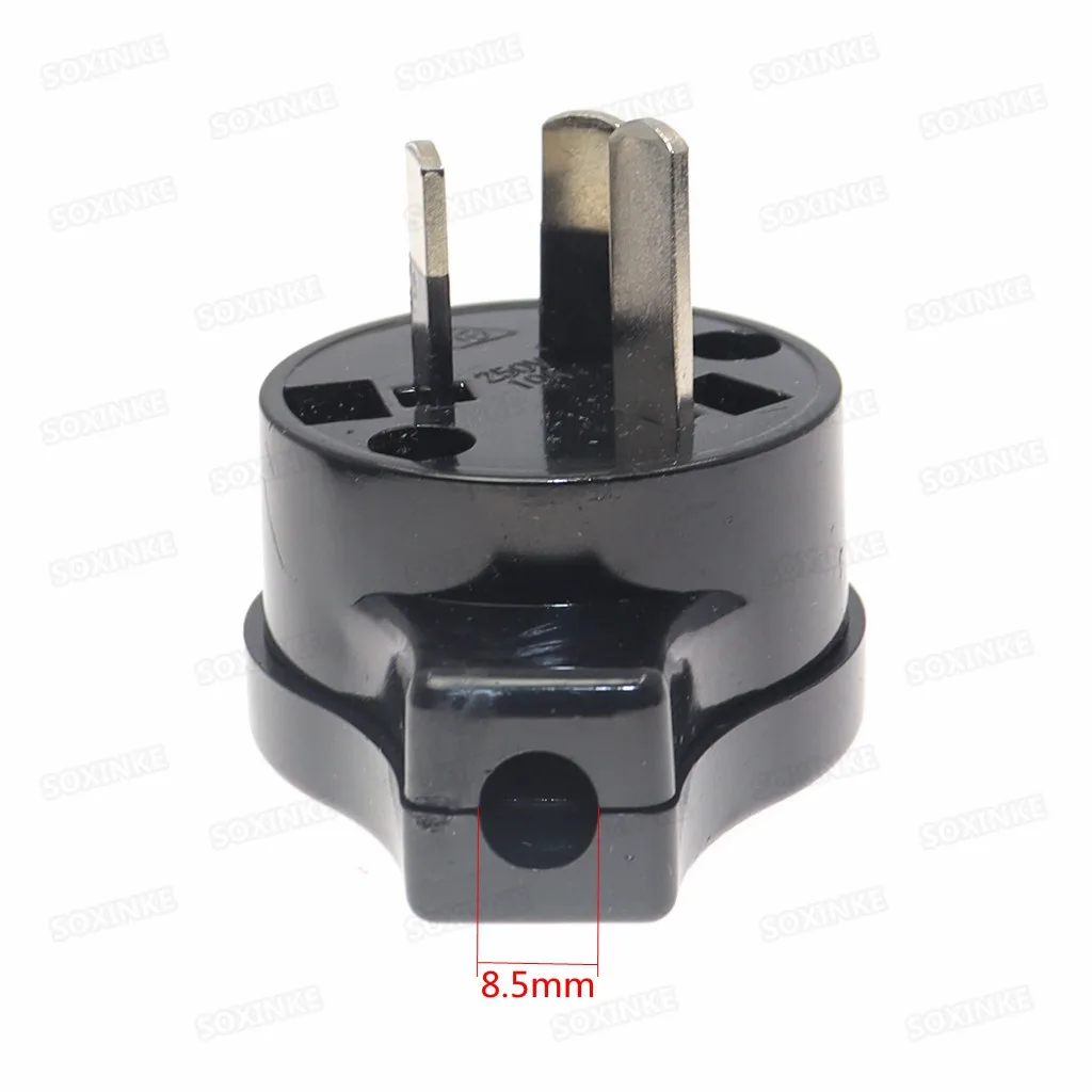 Australia AU New Zealand 10A Plug AC Power Charger Adapter Connector Cable Electrical Power Male Plug Adaptor Detachable Plug