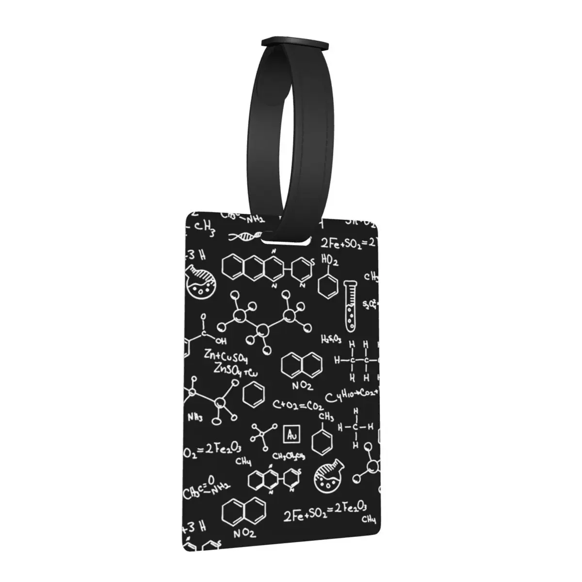 

Science Chemistry Pattern Luggage Tags Suitcase Accessories Travel Cute Baggage Boarding Tag Label Holder ID Name Address