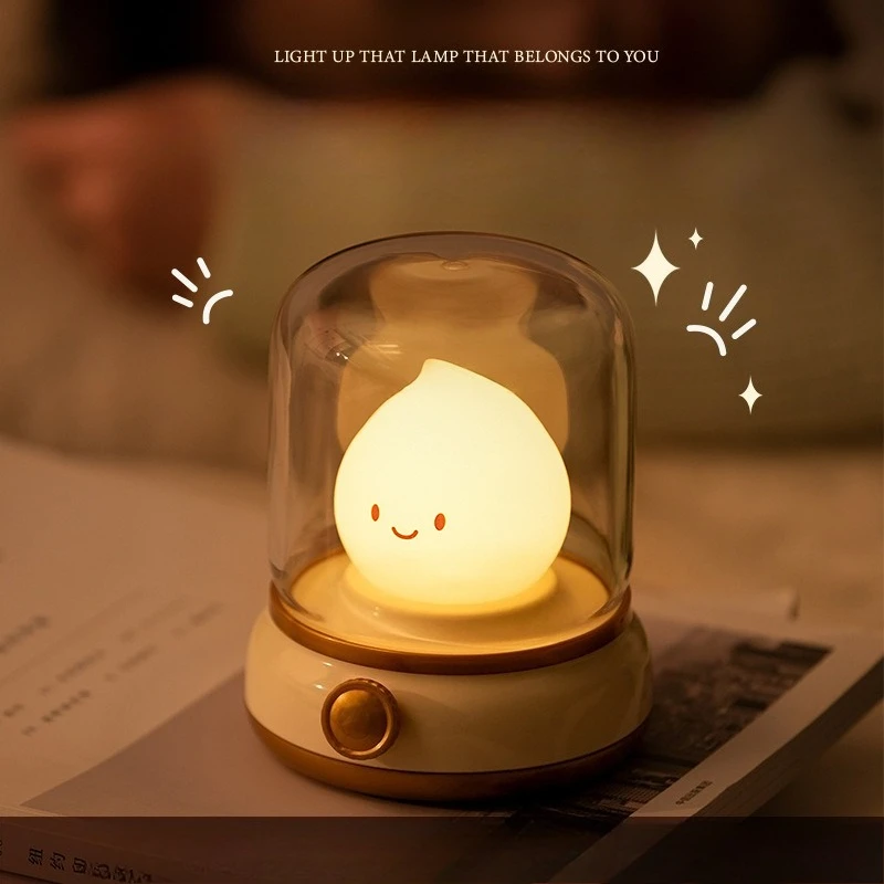 

Масляная лампа в стиле ретро, зарядка через USB, таймер с бесконечном затемнением, ночник, мягкий свет, защита глаз для кормления ребенка, прикроватная лампа для сна