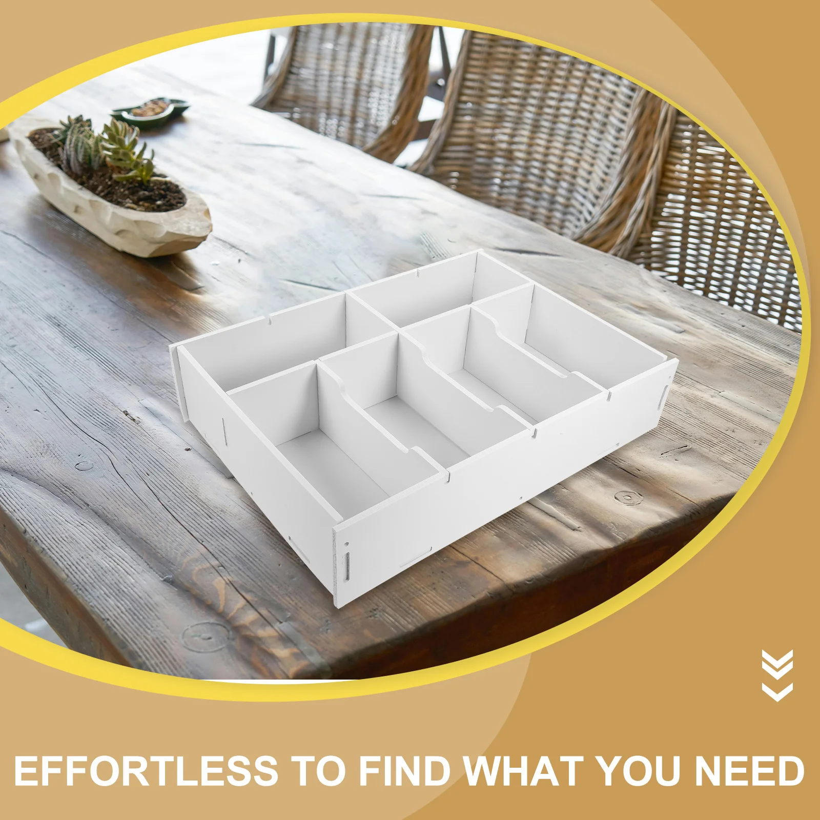 Desktop Coin Box Cash Holder Multi-Compartment Storage Tray for Bills Change Organizer Receipt Ticket Storage Case