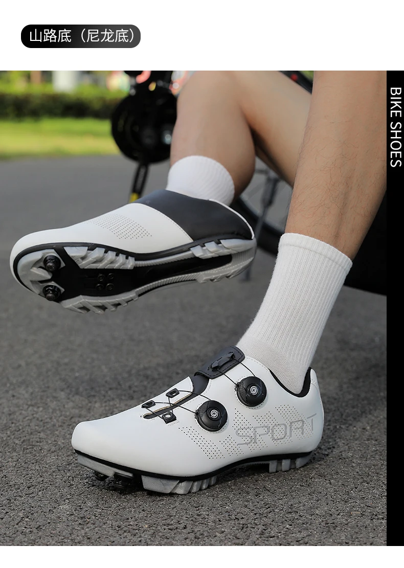 Atmungsaktive Radsportschuhe MTB Fahrradschuhe Herren Renn- und Wettkampfschuhe Selbstverriegelnde Speed-Fahrradsneaker Damen Cleat-Straßenradsportschuhe – Detail 27