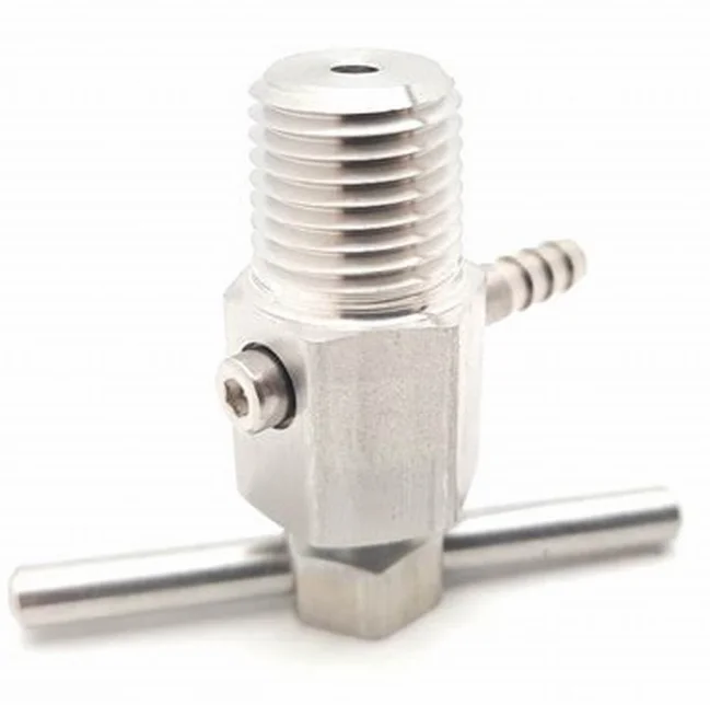 Good price Stainless Steel Bleed Valve, Swagelok Part #: SS-BVM8-SH Stainless Steel Bar Handle  1/2 in. MNPT,