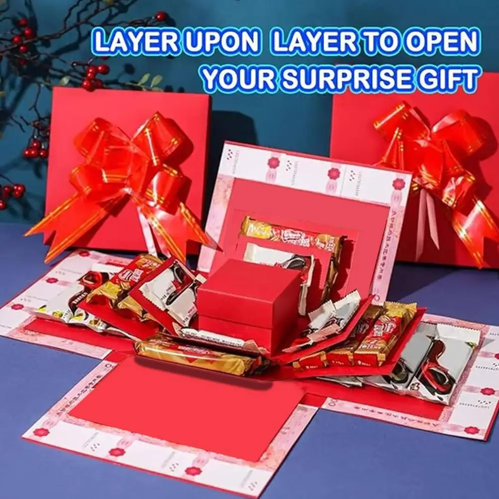 Schmetterling Explosion Box Geschenk DIY Snacks Geschenkbox Mystery Surprise Explosion Box Valentinstag Geschenk Fotoalbum Box für Geburtstag