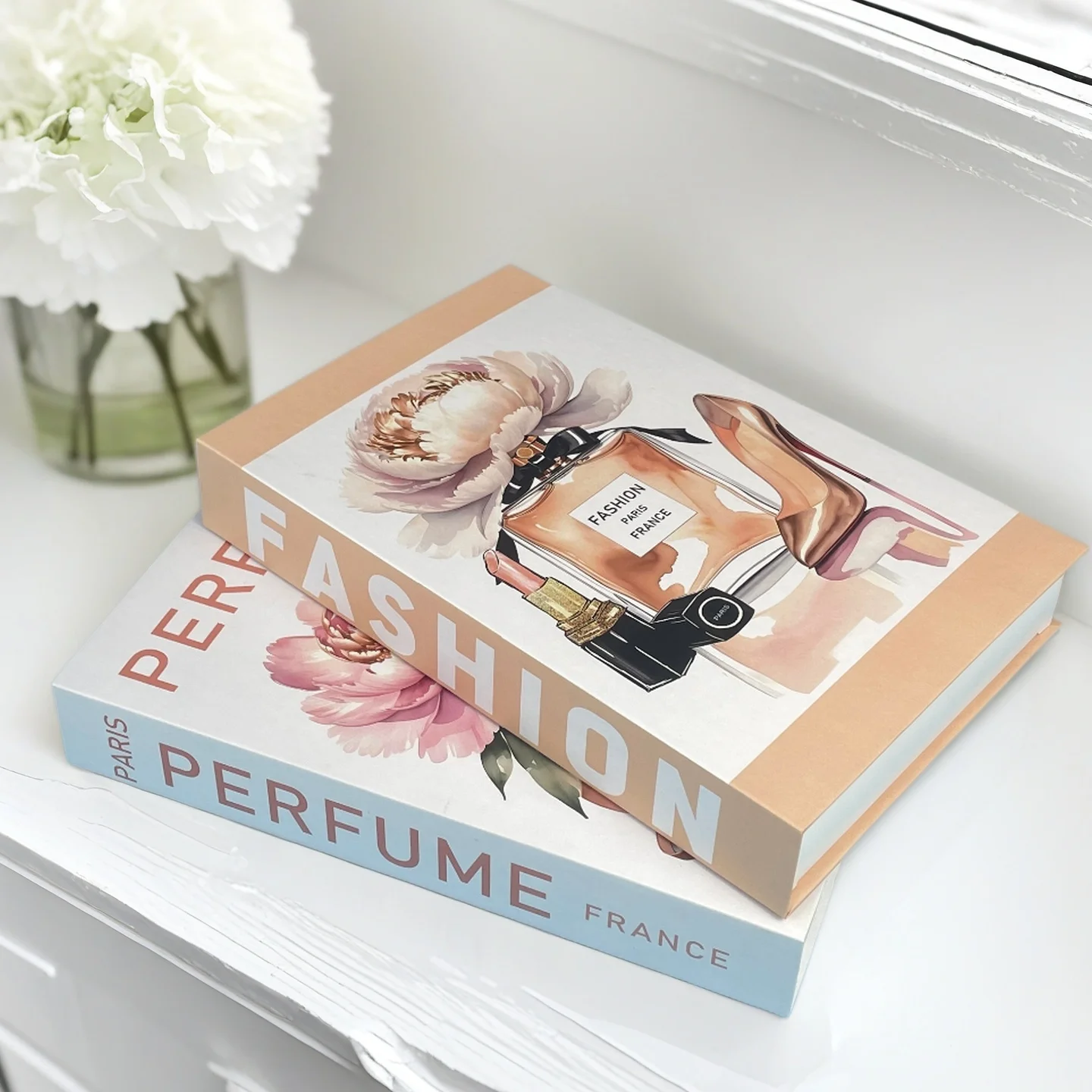 

Fashion Open Luxury Fake Book Home Decor Paris New York Decorative Books Storage Box Coffee Table Bedroom Interior Decoration