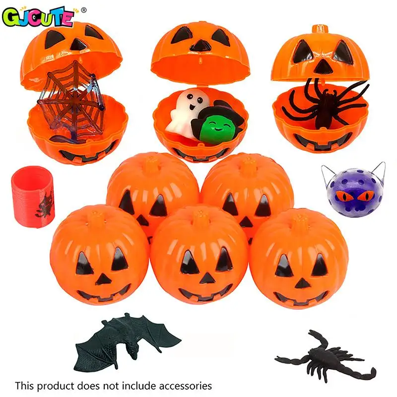 

1/3/5Pcs Halloween Pumpkin Candy Box Party Tricky Pumpkin Containers Snacks Storage Box Trick or Treat Kids Gifts Decor