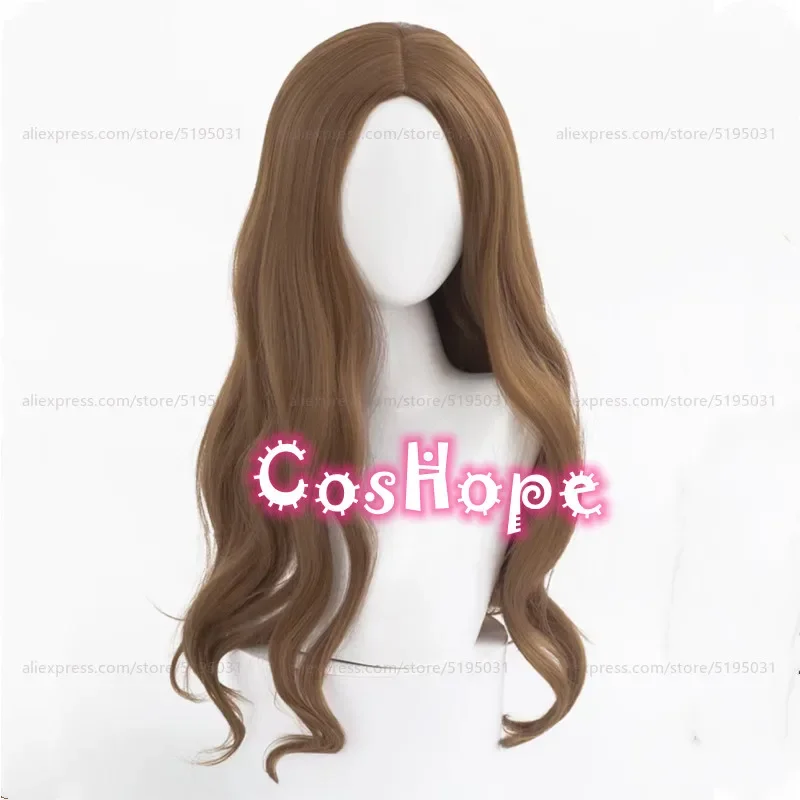 Psychologist Ada Mesmer Cosplay Wig 65cm Long Curly Brown Wig Cosplay Anime Cosplay Wig Heat Resistant Synthetic Wigs image 2