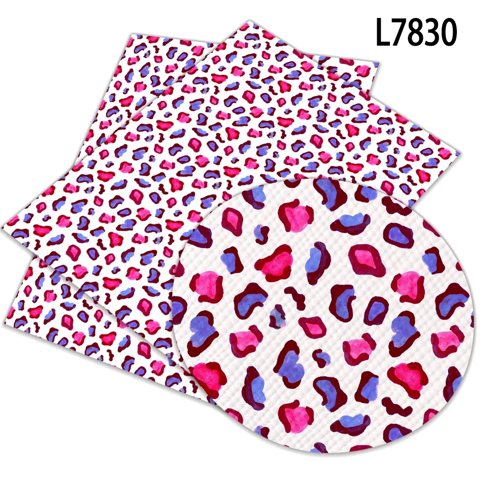 

Leopard Print Fashion Faux Artificial Leather DIY Earring Hair Bow Bag Wallet Crafts Faux Leather 30x22cm