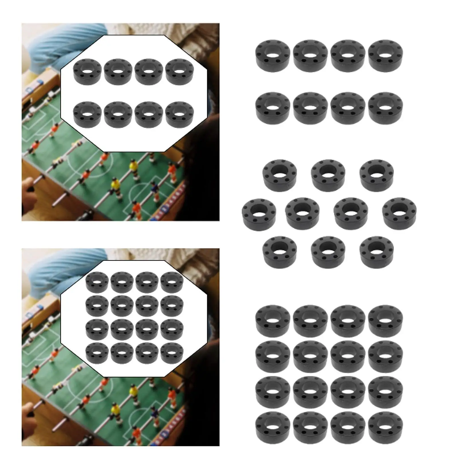 

Table Soccer Bumpers Decor Supplies Official Foosball Tabletop Game Buffer for Office Gifts Recreation Room Party Favors Sports