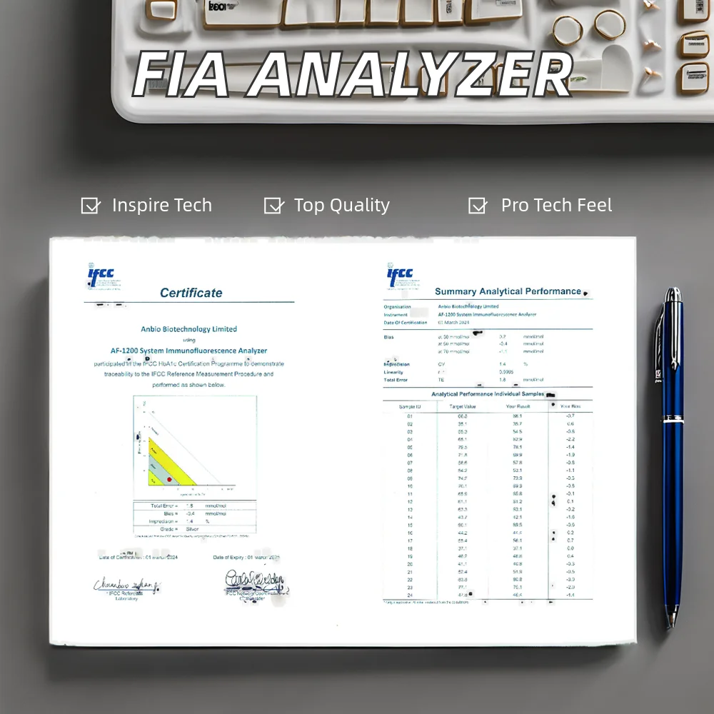 Multi-Channel Fluorescence Immunochromatographic FIA Analyzer Plastic  Analyzer Electric Power Source