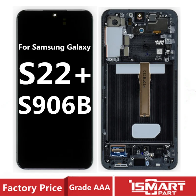 AMOLED for Samsung Galaxy S22 Plus LCD Display with Touch Screen Digitizer Parts S22+ SM-S906B LCD Replacement