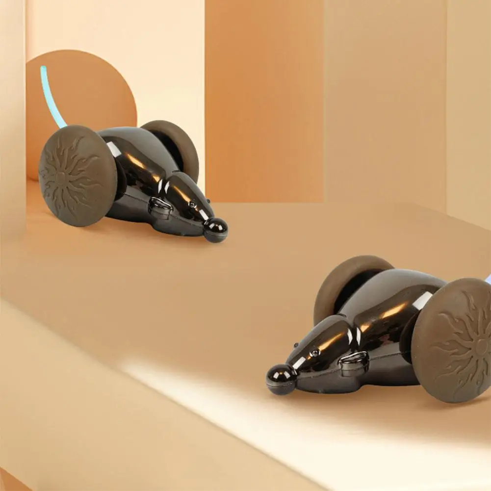 

Умная мышь, игрушка, смешные кошки для снятия скуки, сопровождающая крысу, обход препятствий кошки, тихий свет I W6H4