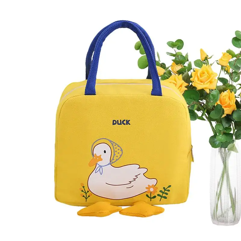 Lunch Box Tote Lunchbox Bag Cute Lunch Box Lunch Tote Bag Wear-Resistant Lunchbox Bag With Smooth Zipper For Students Offices