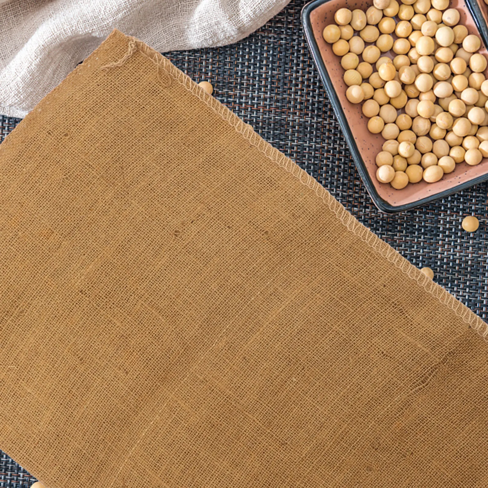 

3Pcs Burlap Woven Bags Household Packing Pouches Reusable Food Storage sacks Vegetable Sacks Multi functional Eco friendly