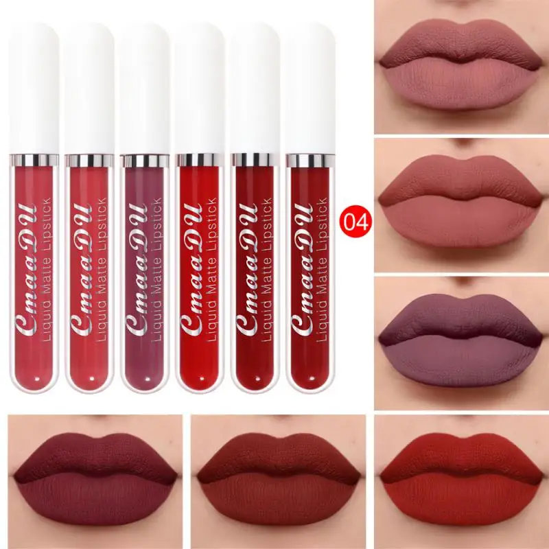 Matte Samt Lip gloss wasserdichte langlebige flüssige Lippenstift kosmetische Schönheit halten 24 Stunden Make-up Maquill ages