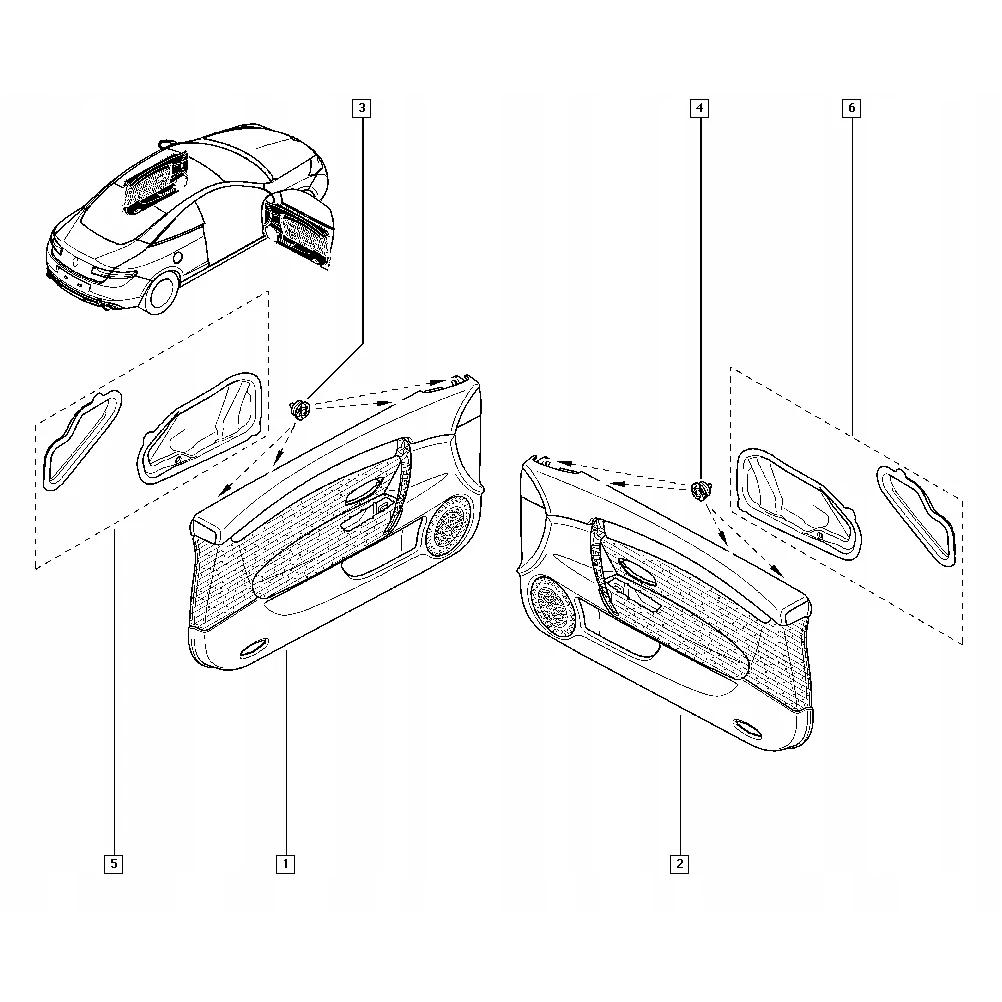 10X For Peugeot 208 308 508 Car Interior Door Trim Panel Card Retainer Clips Padding Mounting 9345ZN Noise Insulation Parts