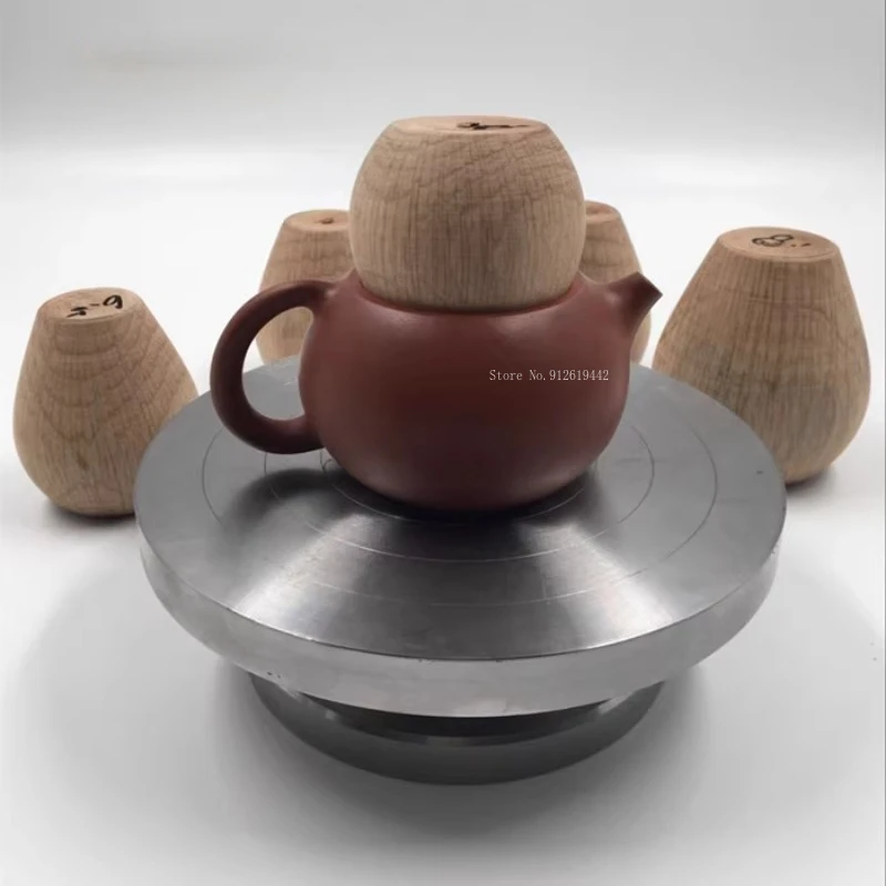 6-8cm Both Ends Can Be Used Pottery Purple Clay Teapot Round Mouth Egg Shape Tools DIY Ceramic Teapot Round Mouth Auxiliary Tool