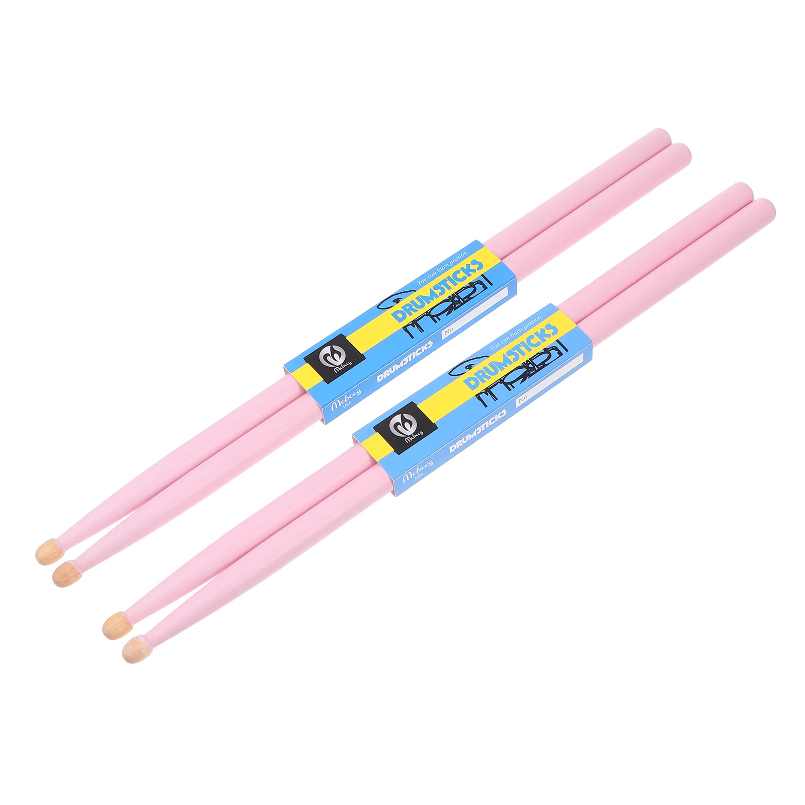 2 Pairs 5a Drum Sticks Nylon Tip Drumsticks Maple Wood Drum Sticks Smooth Snare Drum Sticks for Kids Adults Drumsticks