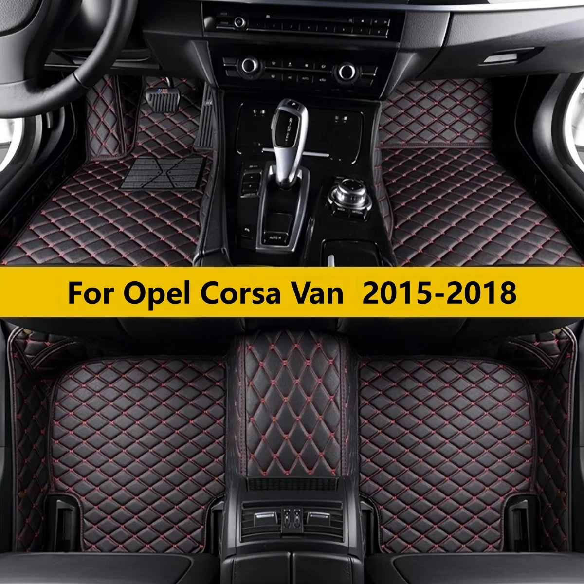 Car Floor Mat For Opel Corsa Van 2015 2016 2017 2018 Leather Mat Durable Pad Auto Rugs Carpets Interior Parts Car Accesso