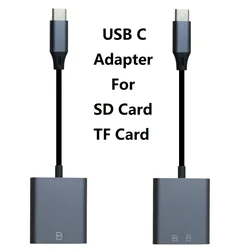 USB C SD Card Reader Adapter Type C Micro SD Memory Card Reader for TF SD Micro SD SDXC SDHC Compatible with iPhone 15/16/17