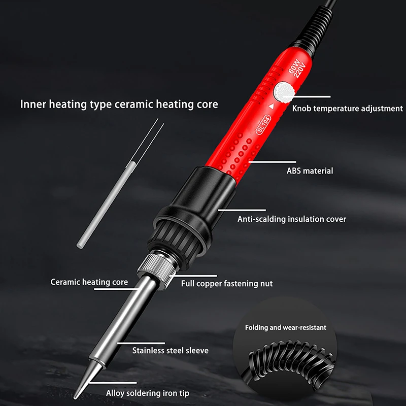 110V/220V Adjustable Temperature Professional Welding Solder US/EU Plug Welding Tool Digital Electric Soldering Iron