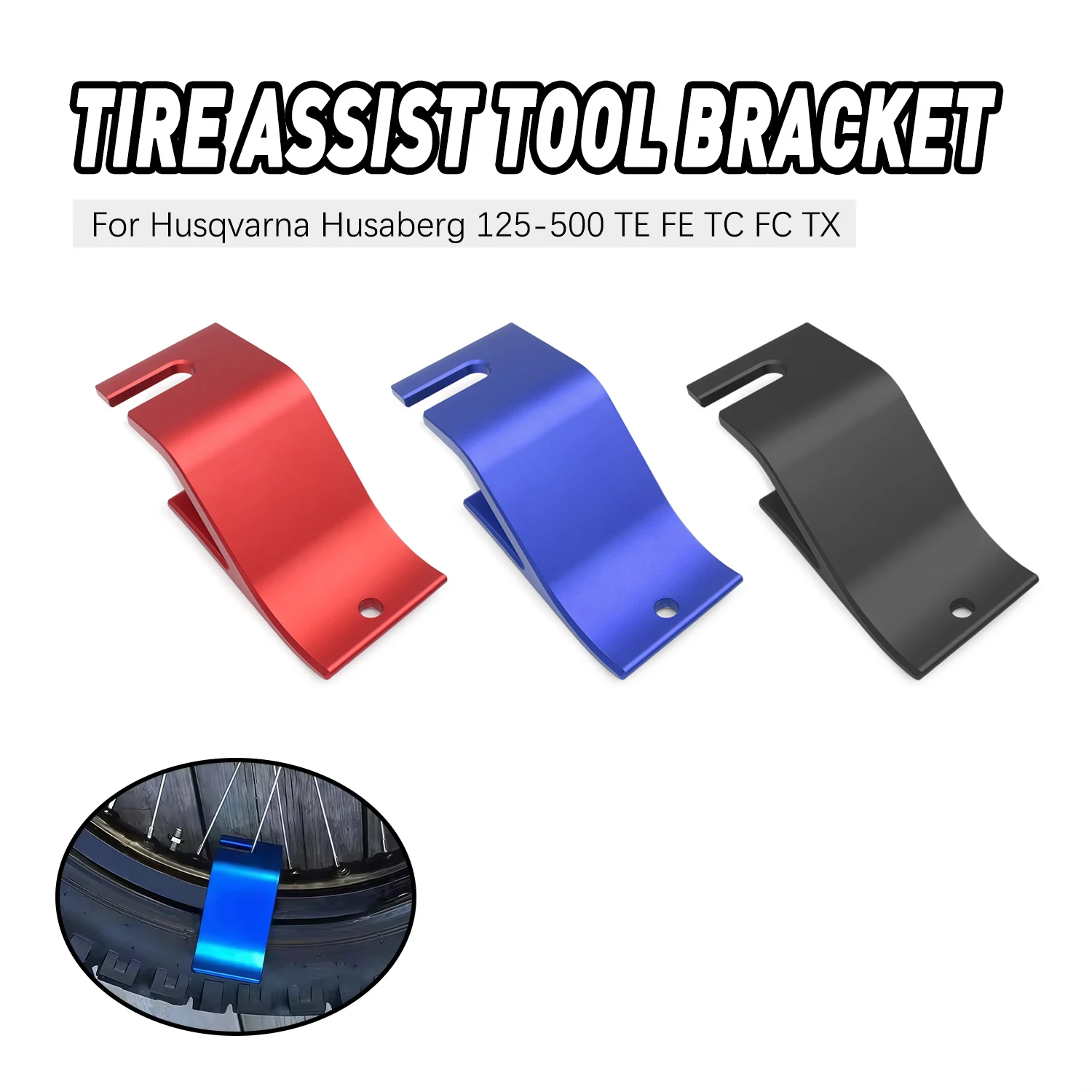 

Motorcycle Tire Tool Lever Spoon Axle Wrench Tire Change Holder Cover For Husqvarna Honda Suzuki Kawasaki Yamaha SHERCO Beta