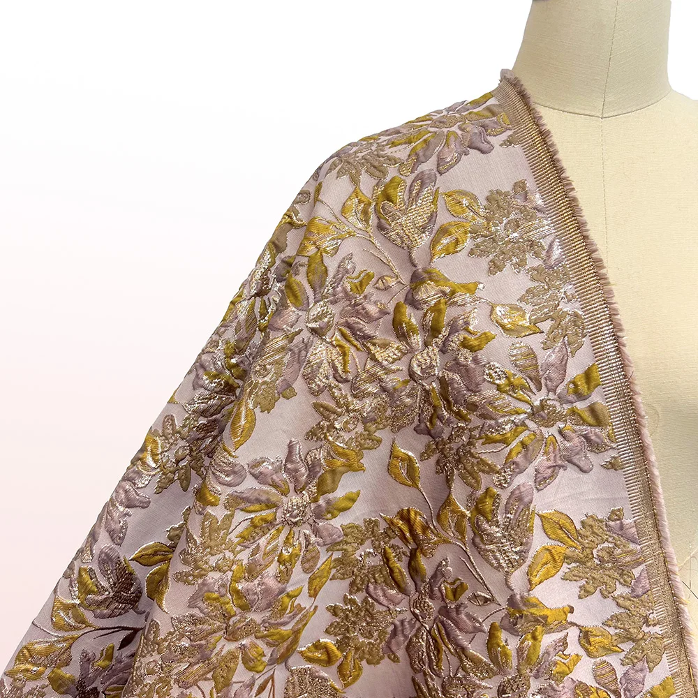 

High Quality Jacquard Lace Fabric 5 Yards French Brocade Fabric